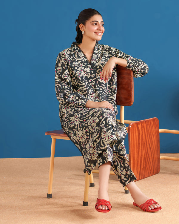 2 Piece - Printed Suit