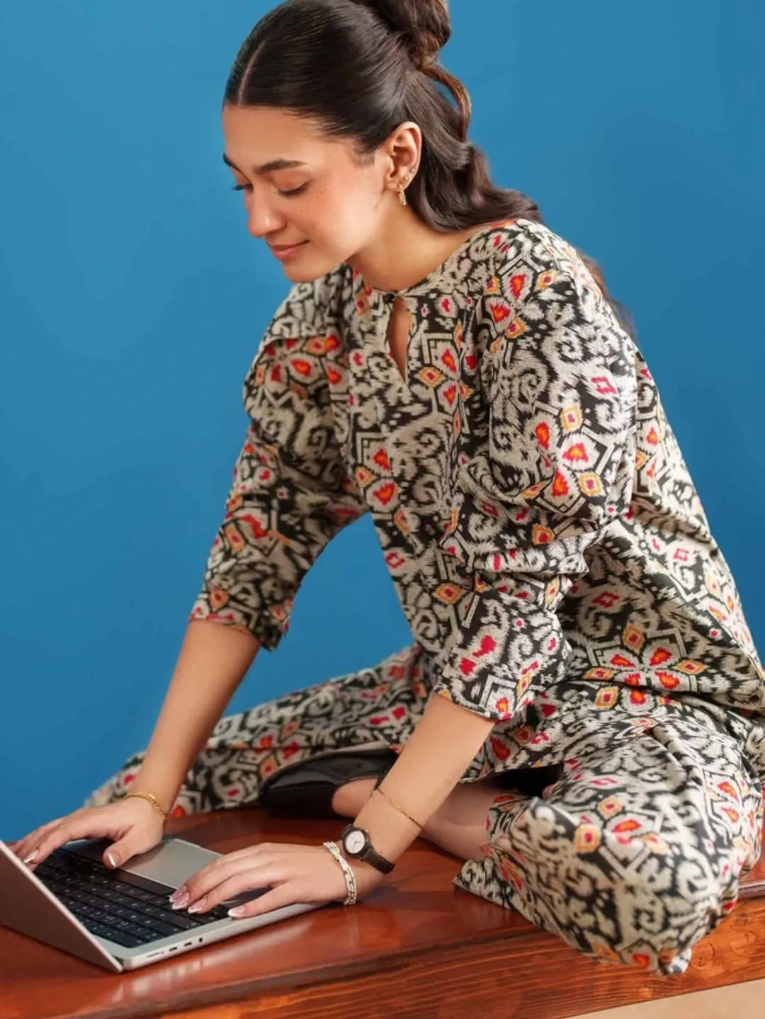 2 Piece - Printed Suit