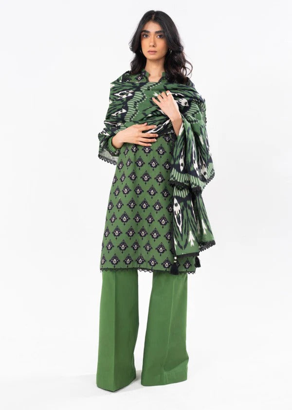 Alkaram SLR-81-24-7-Dark Green Winter Collection
