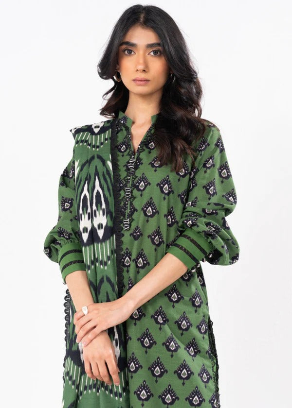 Alkaram SLR-81-24-7-Dark Green Winter Collection