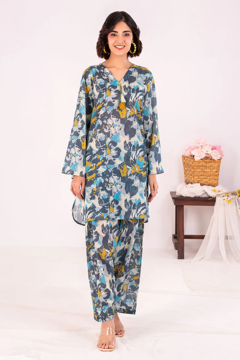 2 Piece Unstitched Printed Lawn Suit TLP-52032