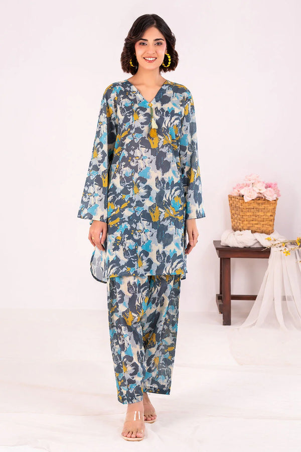 2 Piece Unstitched Printed Lawn Suit TLP-52032